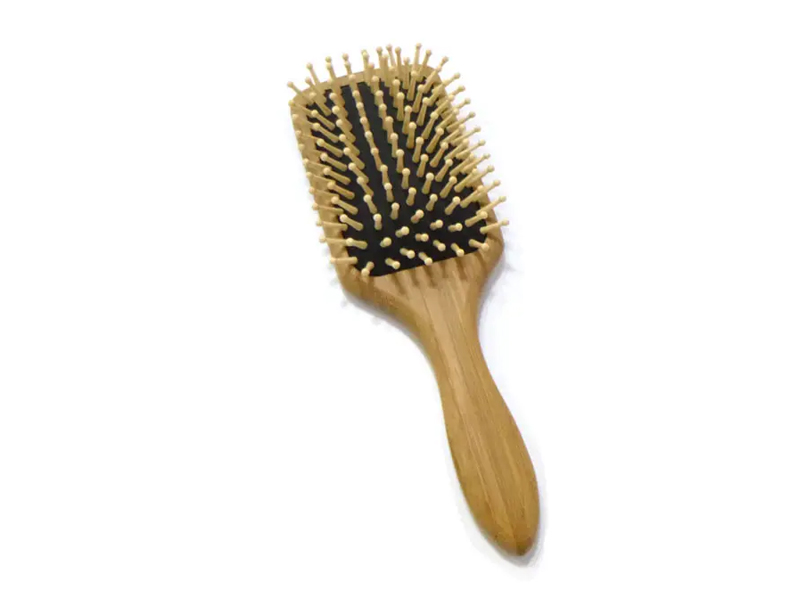 Brosse à cheveux avec coussin en bambou